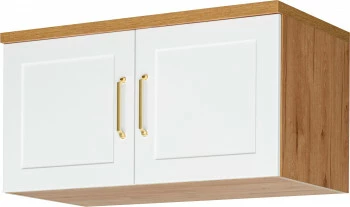 Nadstawka do szafy Hawana (biały lakier mat/dąb soma ciemny)