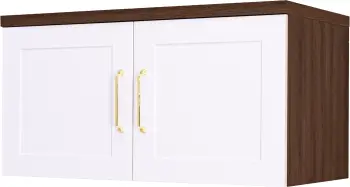 Nadstawka do szafy Hawana (biały lakier mat/orzech Foresta)