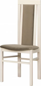 Krzesło KB (dąb Soma perłowy/plusz brąz)
