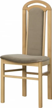 Krzesło K (dąb Soma ciemny/plusz brąz)