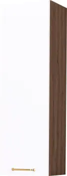 Szafka 30 górna lewa 100 (biały połysk/orzech Foresta)