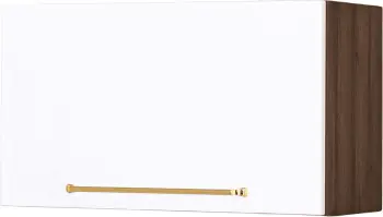 Szafka 60x35 nad okap Loara (biały połysk/orzech Foresta)