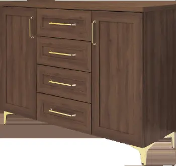 Komoda z drzwi. z 4 szuflad. Majorka (orzech Foresta)