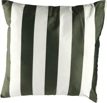 Poszewka na poduszkę Rayas 189 (oliwkowy-biały)