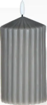 Świeca woskowa LED duża Cozy Light 52 (szara)