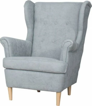 Fotel uszak WERINA (diamentowy szary)