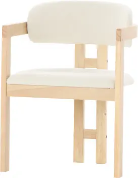 Krzesło drewniane Lummo 40 (beż/jasne drewno)