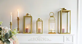 Lampki nocne, lampiony i świece