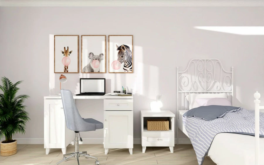 Kontener drzwiczkowy lewy Majorka (biały)