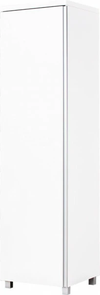 Półszafa uniwersalna Aga z półkami i drążkiem (biały połysk)