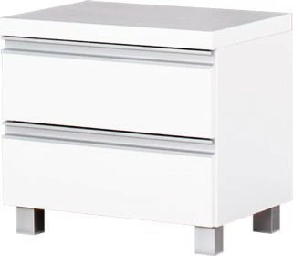 Stolik nocny Aga (biały połysk)