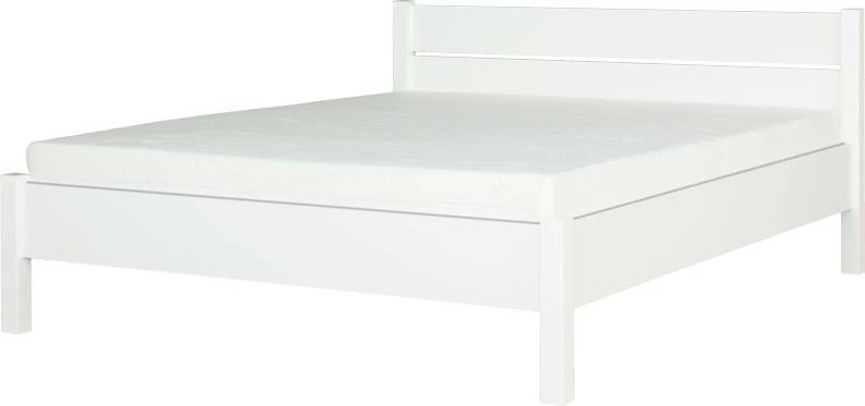 Łóżko 2-osobowe 160 Aga (biały połysk) 