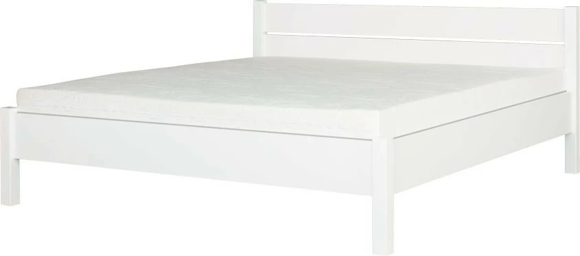 Łóżko 2-osobowe 180 Aga (biały połysk)