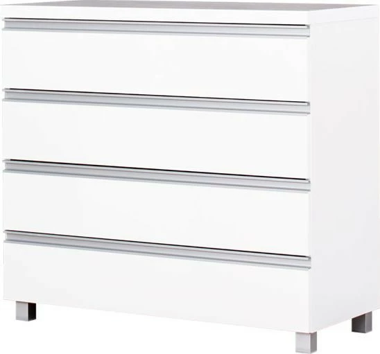 Komoda 4 szufladowa Aga (biały połysk)