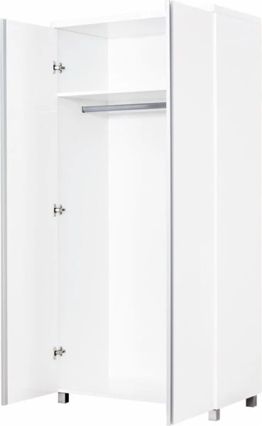 Szafa dwudrzwiowa Aga (biały połysk)