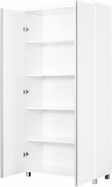 Regał dwudrzwiowy Aga (biały połysk)