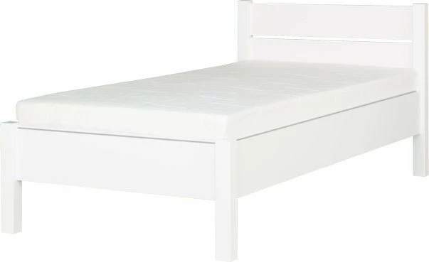 Łóżko 1-osobowe 90 Aga (biały połysk)