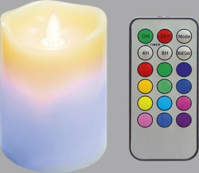 Świeca woskowa mała z ruchomym płomieniem na pilota 3 (biały)