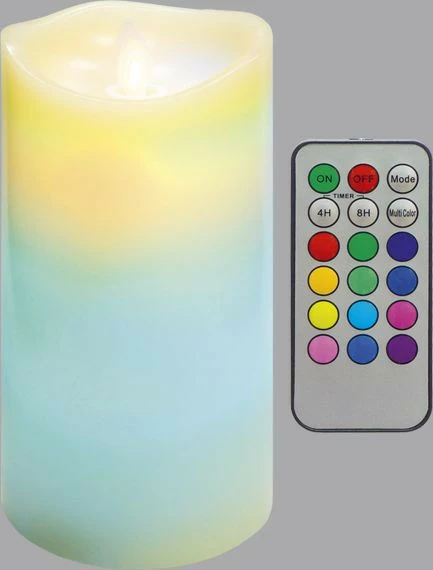 Świeca woskowa mała z ruchomym płomieniem na pilota 4 (biały)