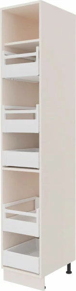 Zabudowa gospodarcza lewa z szufladami wewnątrz Laurencja (kaszmir lakier)