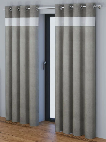 Zasłona Kosino 1 (grafit/ekoskóra)