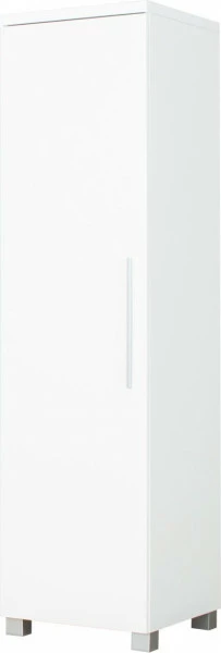 Półszafa uniwersalna z półkami i drążkiem Panama (biały połysk)