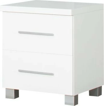 Stolik nocny Panama (biały połysk)