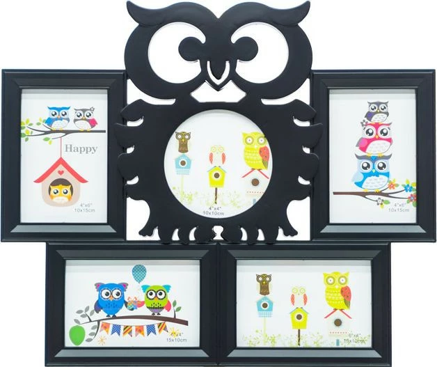 Ramka na zdjęcia 34 sowa (czarny) 