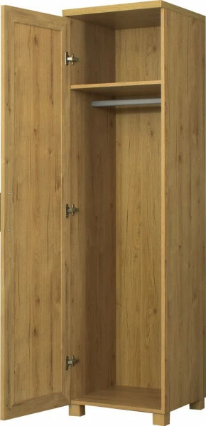 Półszafa uniwersalna z półką i drążkiem Majorka (dąb Soma ciemny) 