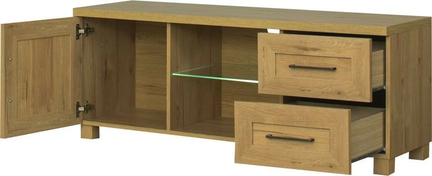 Stolik RTV 138 cm Majorka (dąb Soma ciemny)