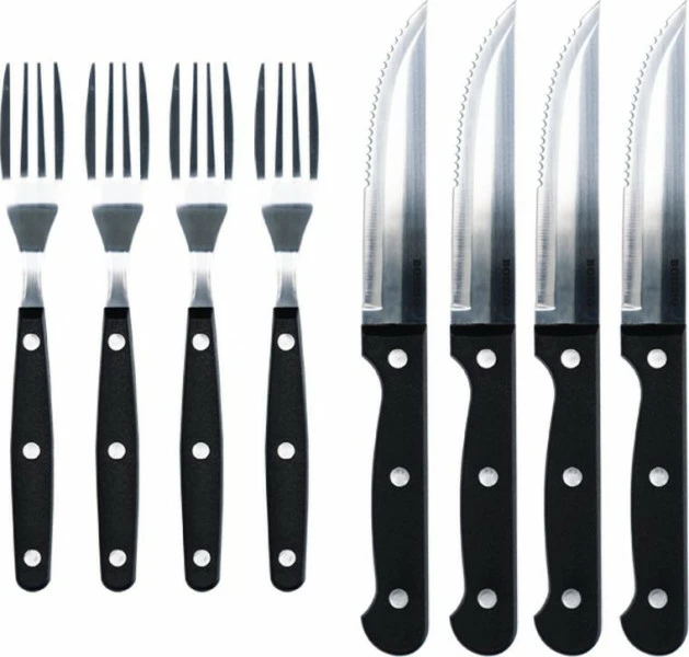 Zestaw sztućców do steków (8 elementów) Lares 6