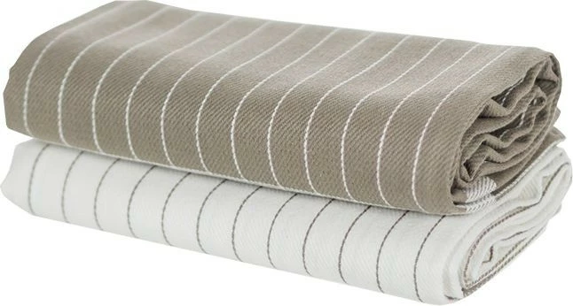 Zestaw dwóch ściereczek kuchennych 4 (biało/beżowy)