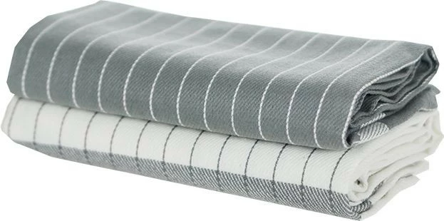 Zestaw dwóch ściereczek kuchennych 4 (biało/szary) 