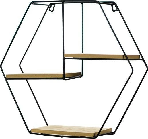 Półka metalowa Ravia 6 (czarny) 