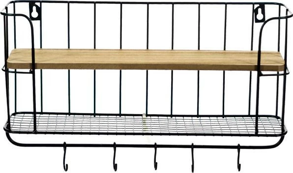 Półka metalowa Ravia 7 (czarny)