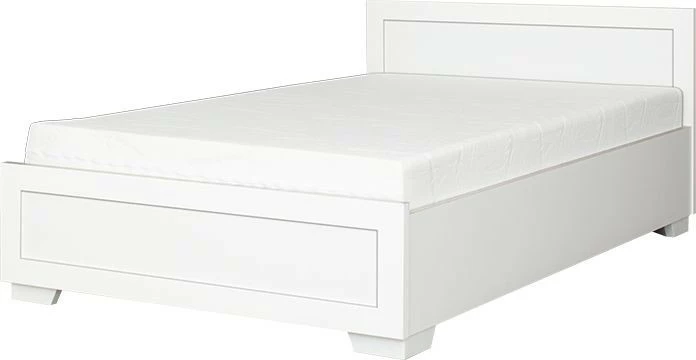 Łóżko 1-osobowe 120 Majorka (biały) stelażem i pojemnikiem