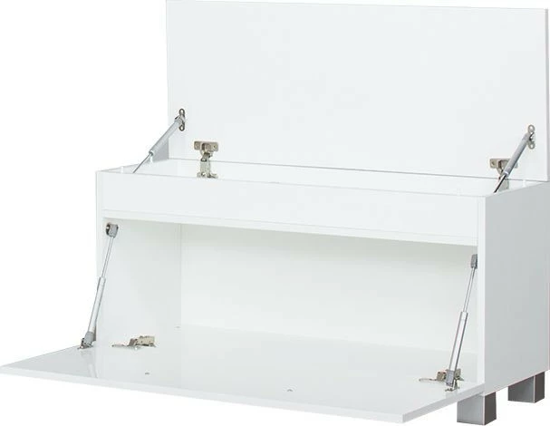 Szafka/siedzisko na obuwie Panama (biały połysk) 