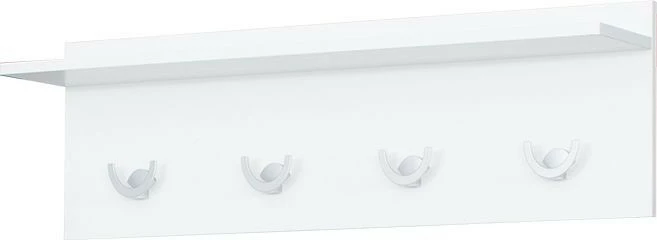 Wieszak z półką na ubrania Panama (biały) 