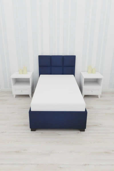 Prześcieradło z gumką 2  (białe-wym.90x200x30cm) 