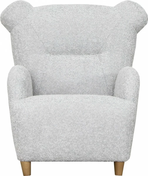 Fotelik Miś (boucle szary) 