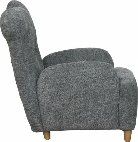 Fotelik Miś (boucle grafit) 