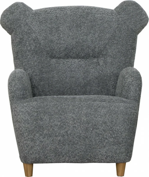 Fotelik Miś (boucle grafit)