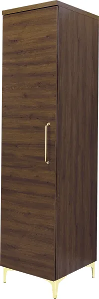 Półszafa uniwersalna z drążkiem i półkami Bari (orzech Foresta)