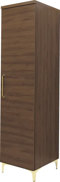 Półszafa uniwersalna z drążkiem i półkami Bari (orzech Foresta) 