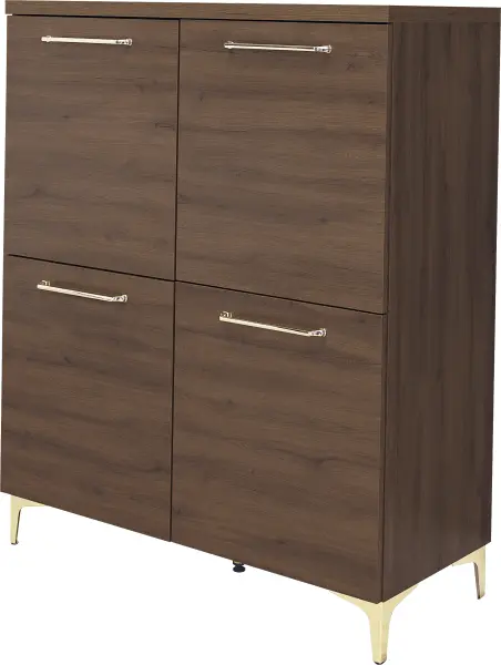 Komoda 4 drzwiowa Bari (orzech Foresta)