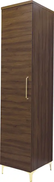 Półszafa uniwersalana z drążkiem i półkami Bari (orzech Foresta)