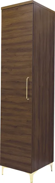 Półszafa uniwersalana z drążkiem i półkami Bari (orzech Foresta) 