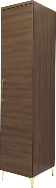 Półszafa uniwersalana z drążkiem i półkami Bari (orzech Foresta)