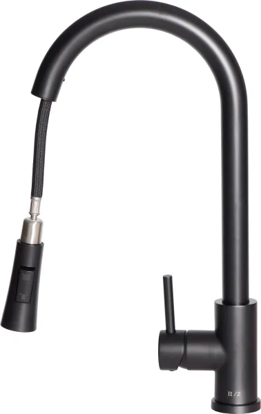 Bateria zlewozmywakowa stalowa EDERA 8 (czarna)