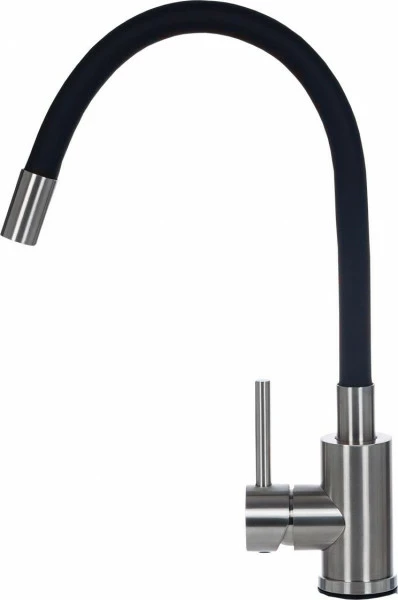 Bateria zlewozmywakowa stalowa MAGGIE 4 (czarna)